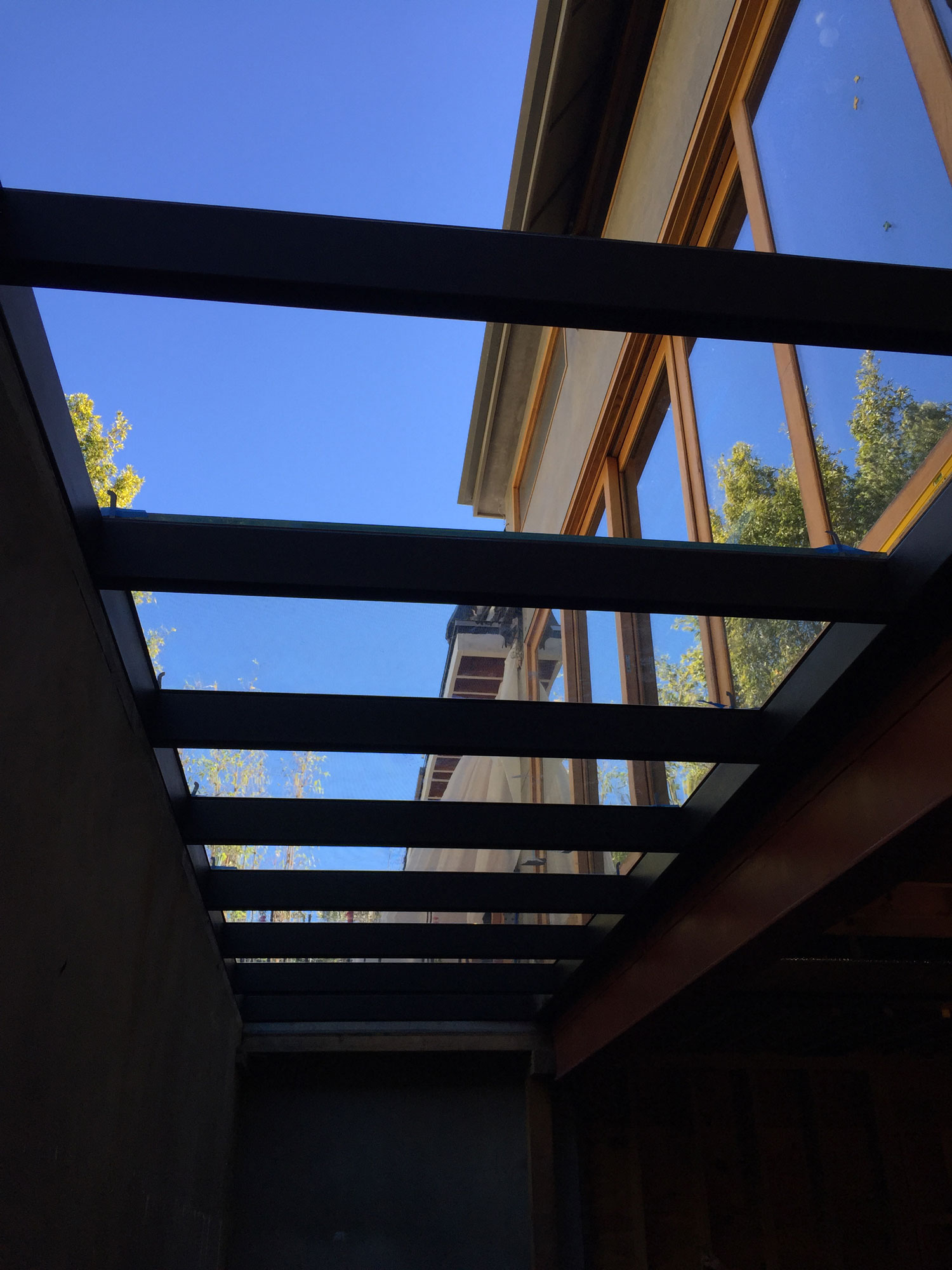 Glass Walkway and skylight in Wes Los Angles